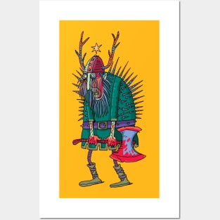 crazy viking Posters and Art